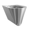 KWC Heavy Duty Stainless Steel Wall Mounted Toilet Pan