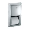 AS20031 ASI Roval Semi-Recessed Mounted Double Toilet Roll Dispenser