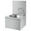 Delabie Stainless Steel Wall-Mounted SXS Knee Operated Washbasin